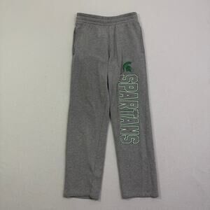 Pro Edge Michigan State Spartans Sweatpants Size Small Gray Green Casual MSU